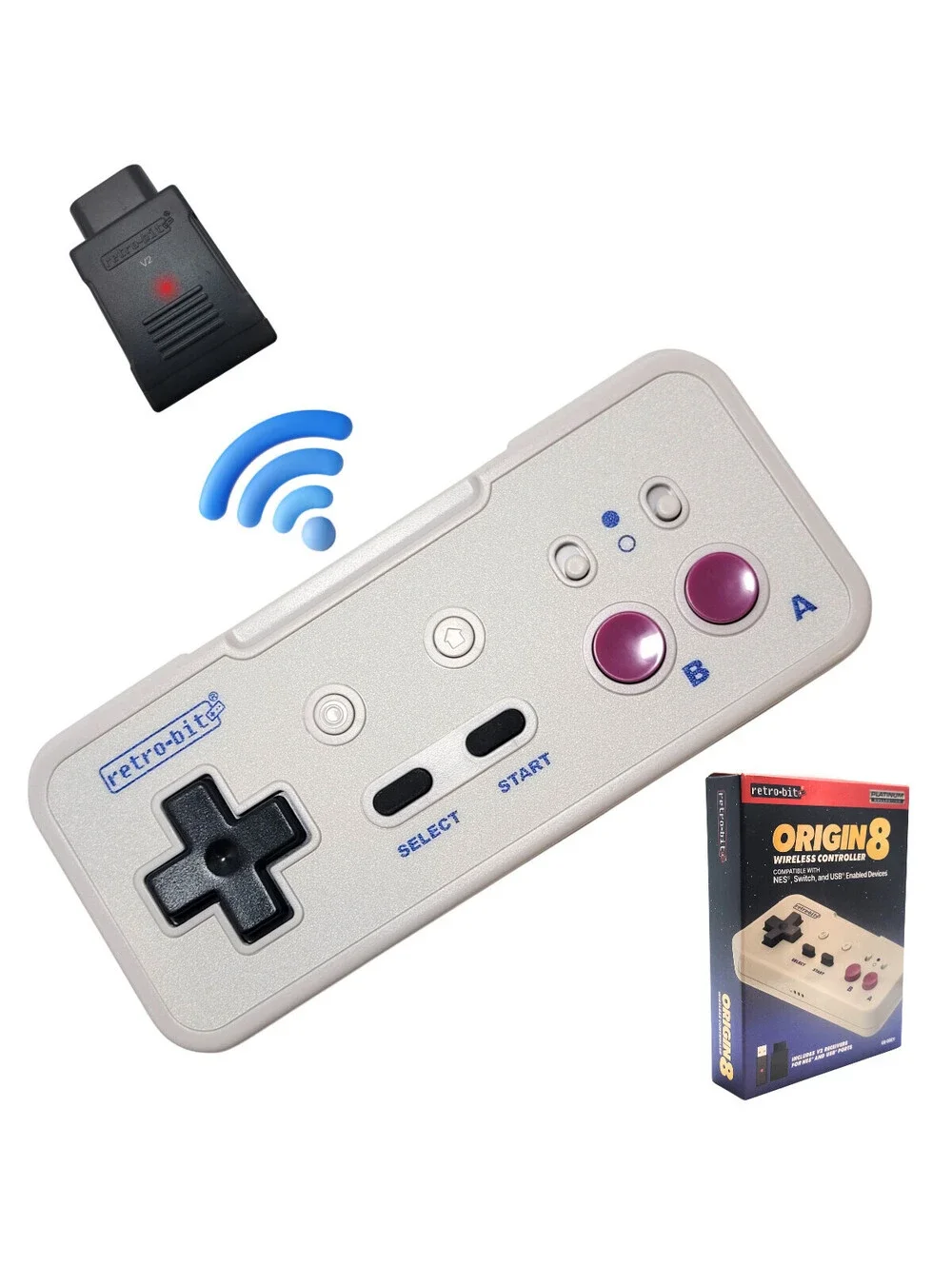 Wireless Controller for Nintendo NES & Switch - Retro-Bit 